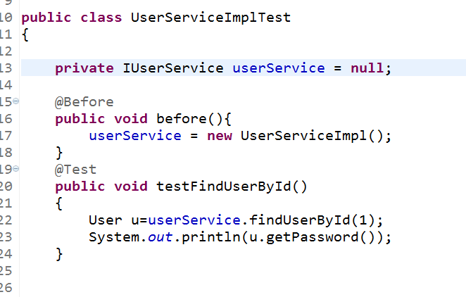 java单元测试和集成spring