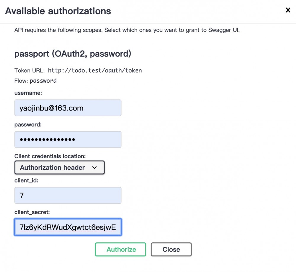 在 Laravel 项目中集成 Swagger 扩展包为 Laravel API 生成接口文档并对接口进行测试