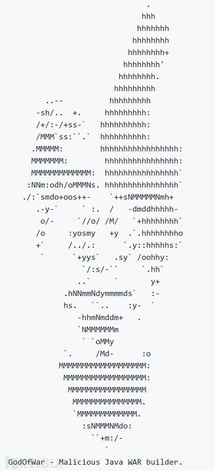 GodOfWar：可嵌入恶意Payload的JavaWAR构建工具