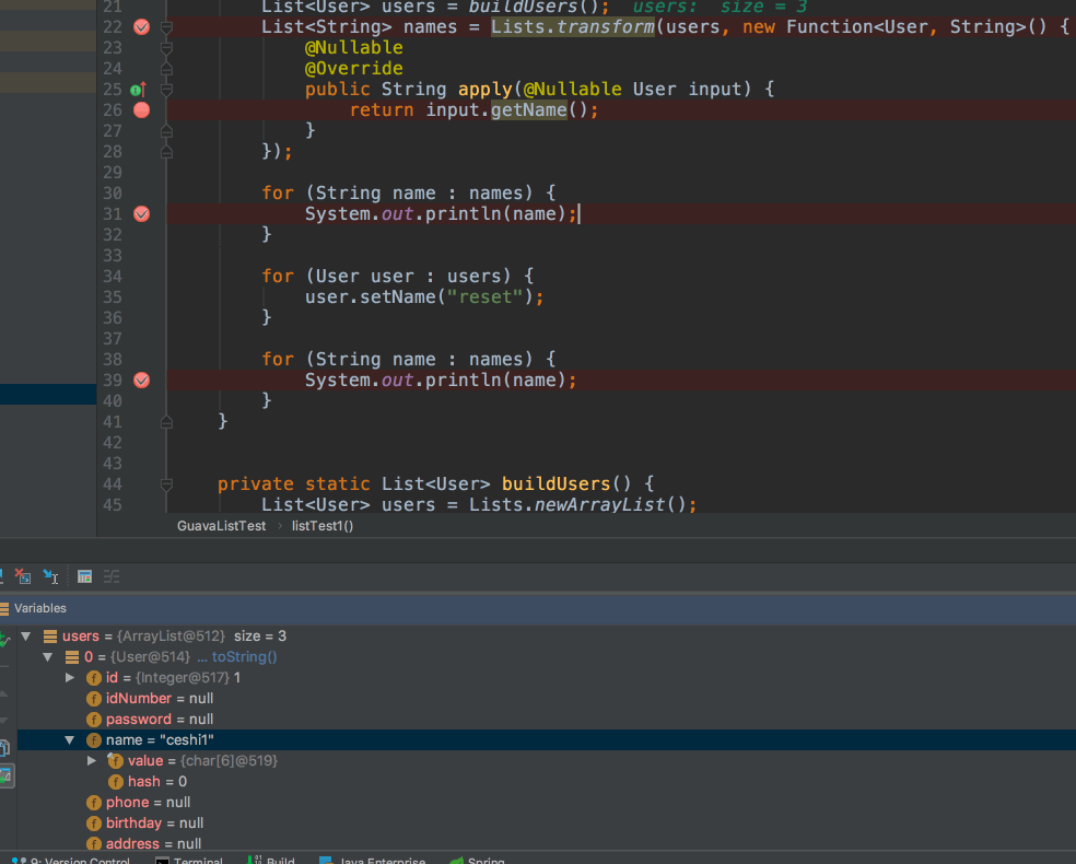 Guava工具包のLists.tranform记录