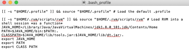 Mac 配置JDK环境变量