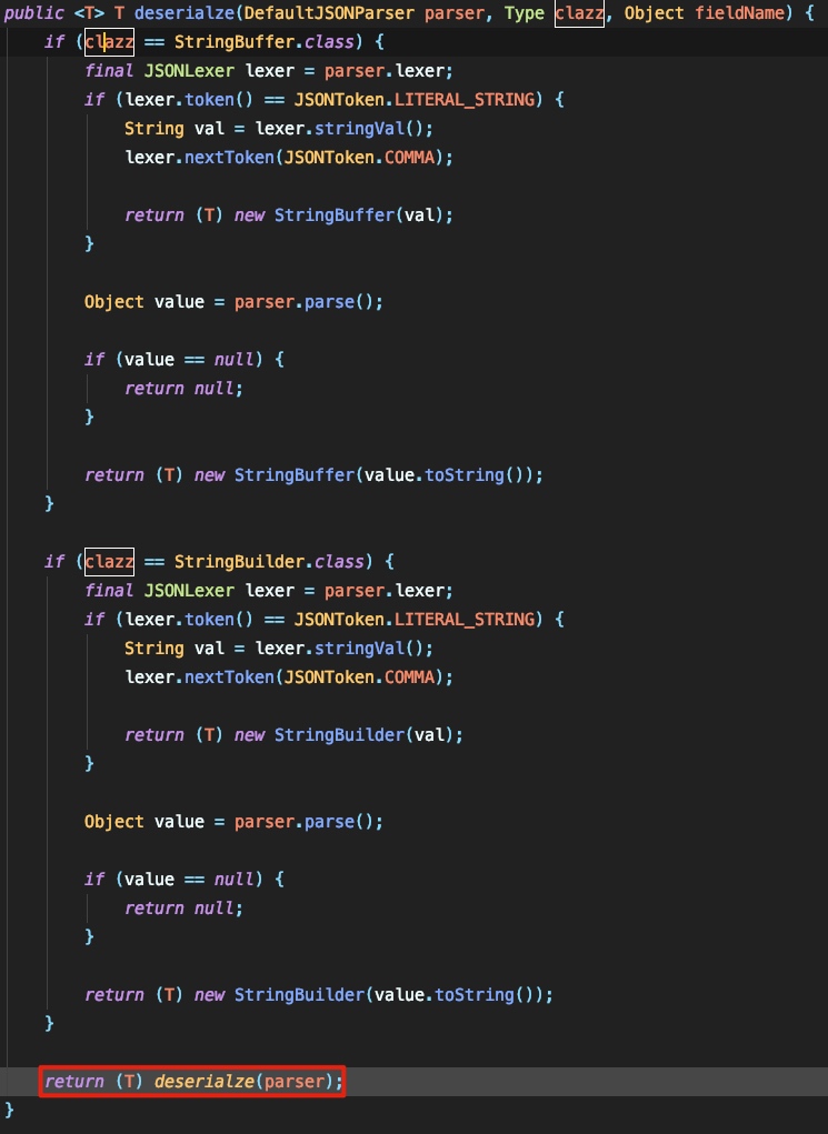 Fastjson 流程分析及RCE分析