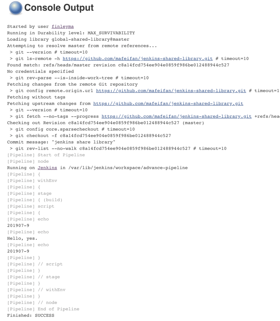Jenkins2 学习系列12 -- 创建和使用共享库