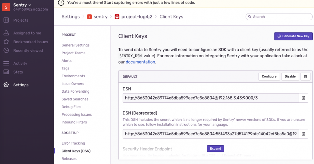 Spring Boot 实战 —— 通过 Sentry 收集 Log4j2 异常日志记录