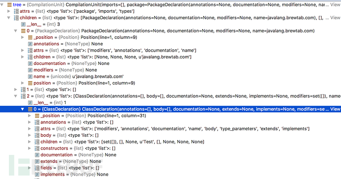 抽象语法树分析寻找FastJSON的Gadgets