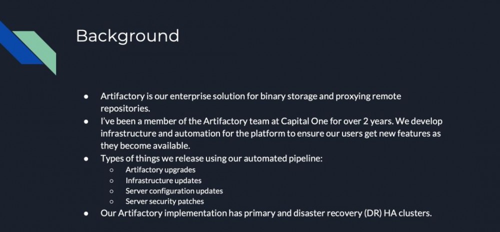 版本升级、配置更新、错误回滚的自动化流水线 ——Captial One如何实现Artifactory HA集群的自动化维护