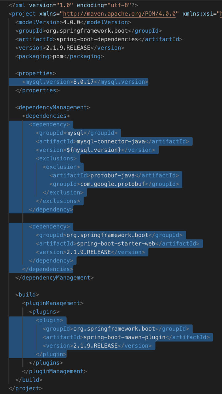 maven 依赖版本管理——depencyManagement