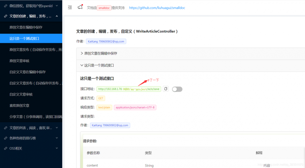 一个极简的Java RESTful API文档工具smalldoc