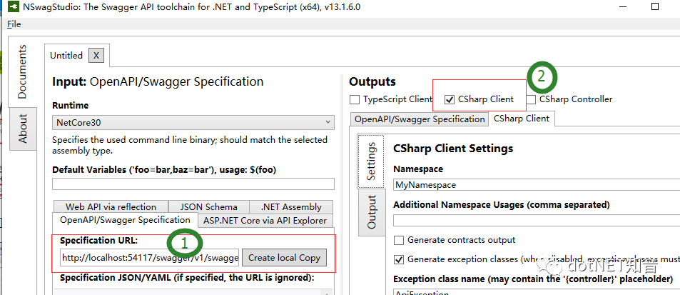 .NET Core 3.0 使用Nswag生成Api文档和客户端代码