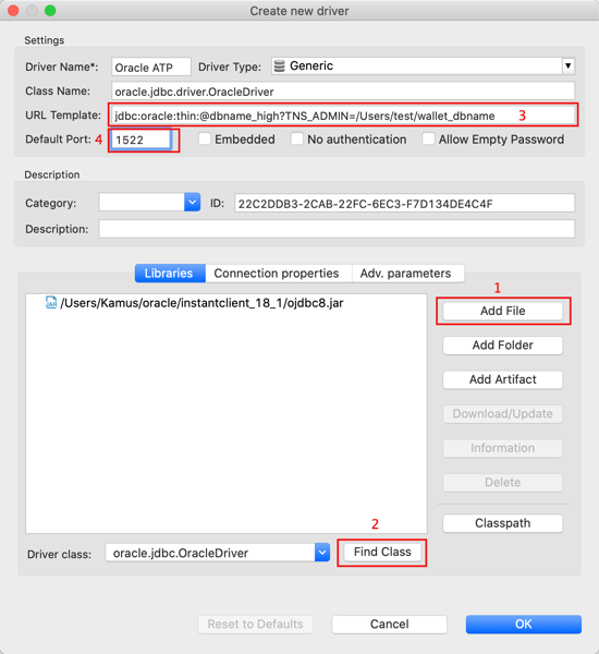 How to Connect DBeaver to Oracle Autonomous Database by JDBC Thin Driver