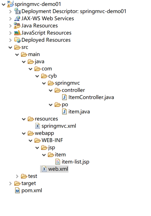 SpringMvc demo示例及源码详细分析