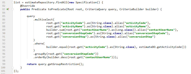 为什么Jpa中Specification的求和sum不生效