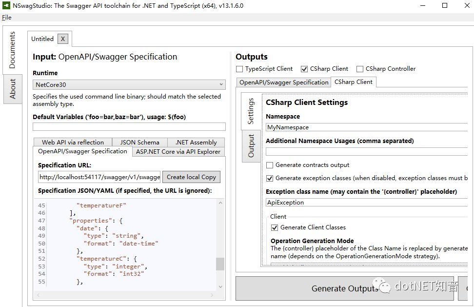 .NET Core 3.0 使用Nswag生成Api文档和客户端代码