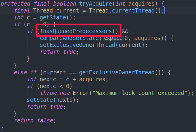 AbstractQueuedSynchronizer AQS锁原理及ReentrantLock非公平锁的实现