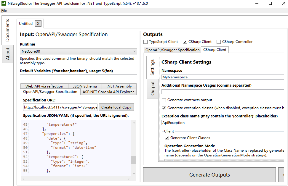 .NET Core 3.0 使用Nswag生成Api文档和客户端代码