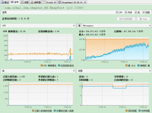 深入理解Java虚拟机-如何利用VisualVM对高并发项目进行性能分析