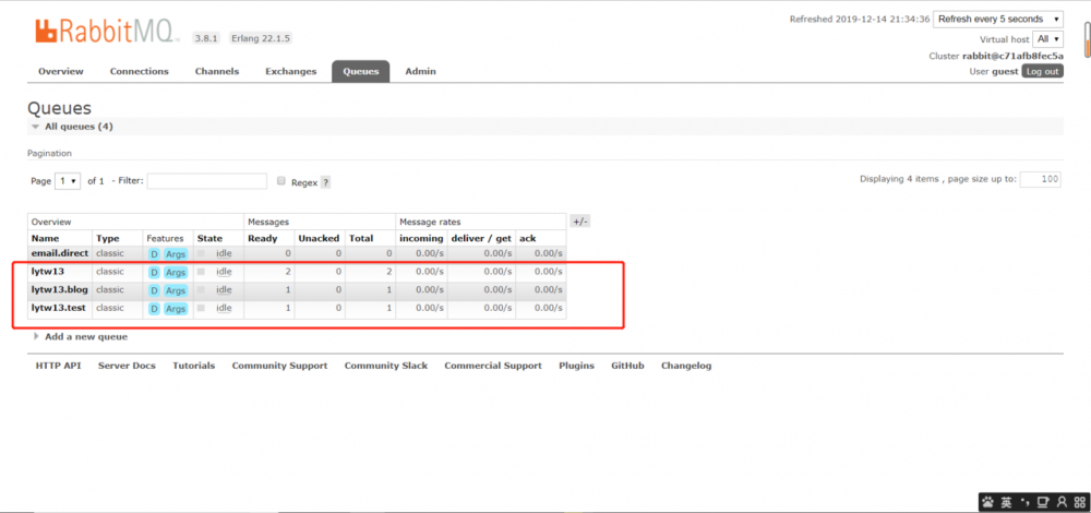 springboot整合RabbitMQ