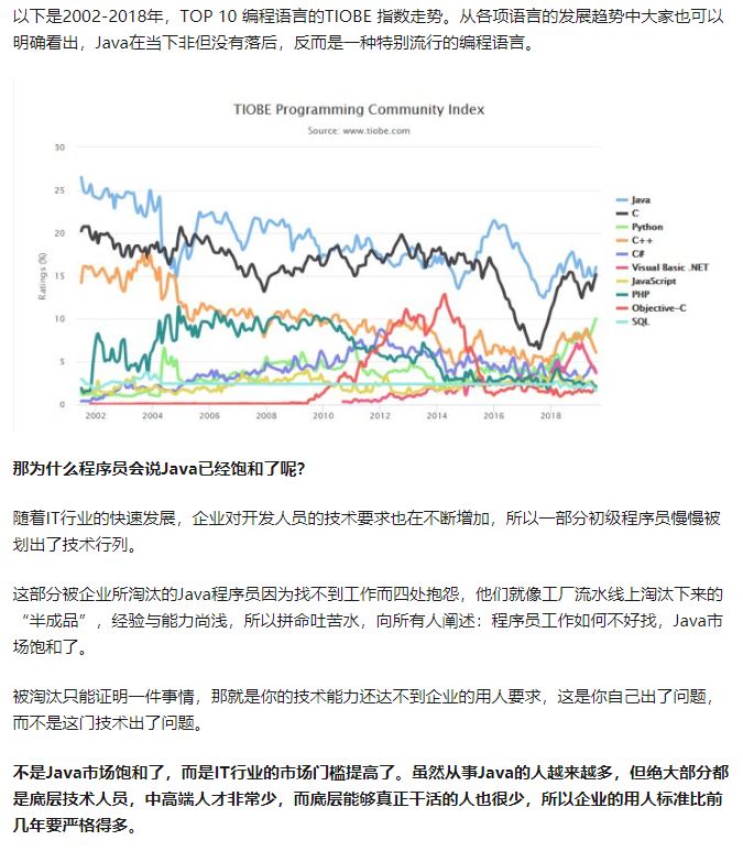 Java 未来行情到底如何，来看看从业者、培训机构、求职平台都是怎么说的