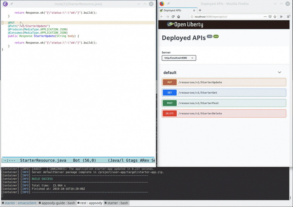 开发自定义 Appsody 模板