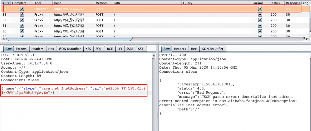 BurpSuite插件开发之Fastjson自动化检测