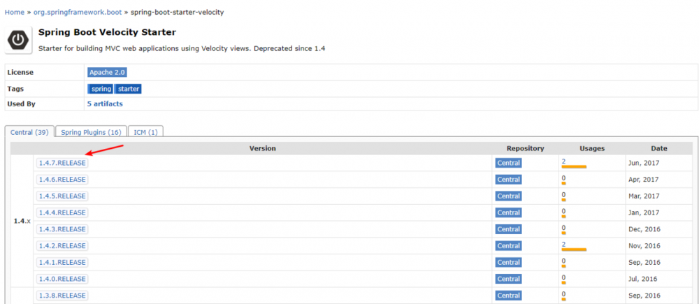 2020年4月8日 SringBoot整合velocity及常用语法
