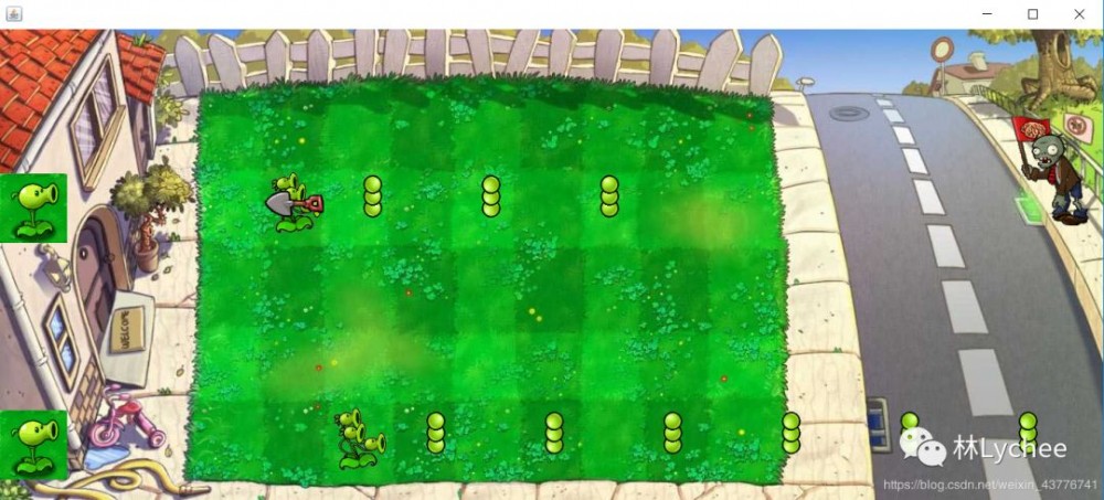 用 Java 写一个植物大战僵尸简易版