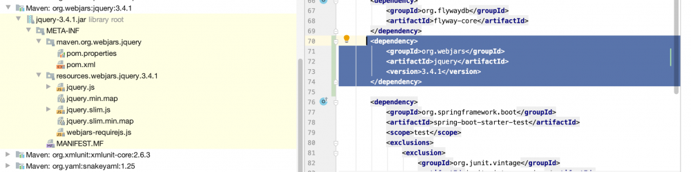 springboot web项目创建及自动配置分析（thymeleaf+flyway）