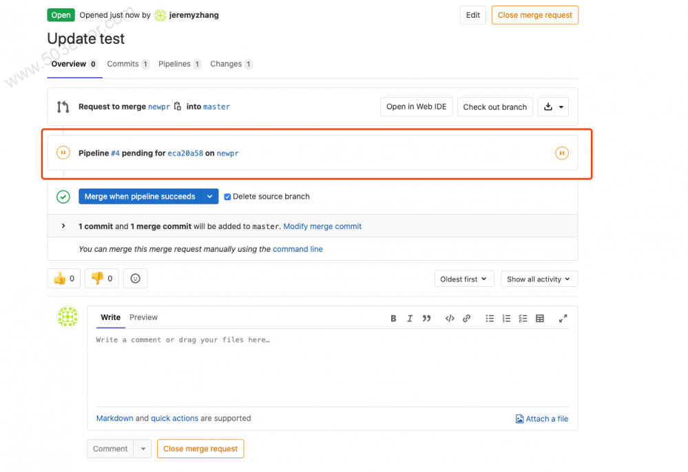 GitLab CI jenkins (webhook)