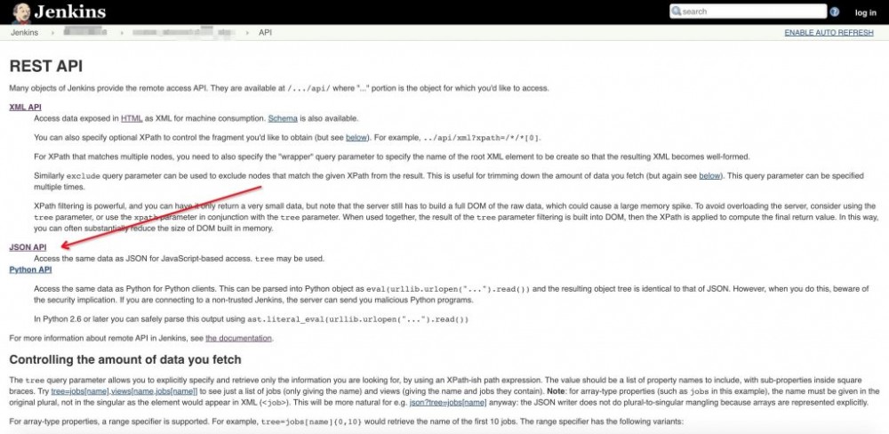 Jenkins API使用