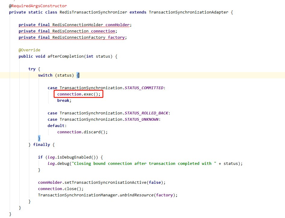 Spring Redis开启事务支持错误用法导致服务不可用