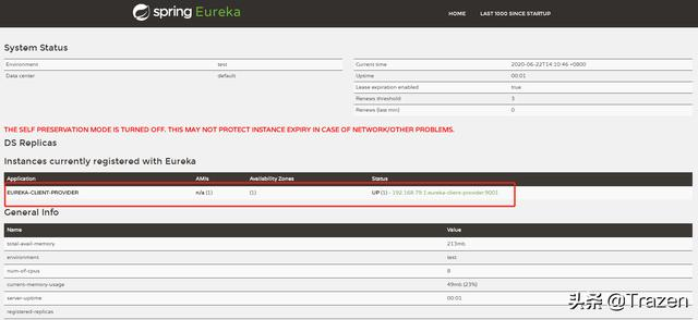 SpringCloud组件之注册中心Eureka（Hoxton版本）