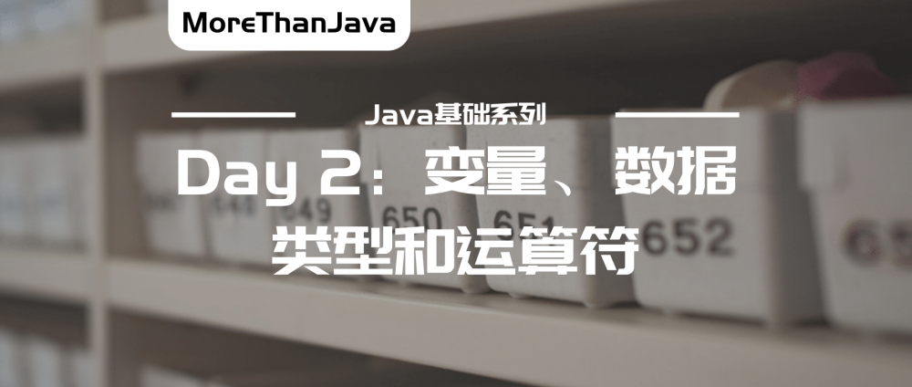 「MoreThanJava」Day2：变量、数据类型和运算符