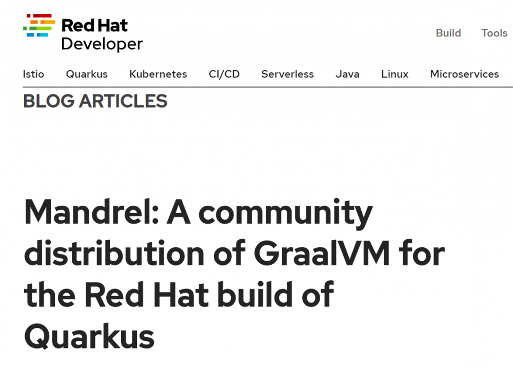 红帽和 GraalVM 社区创建 GraalVM 下游发行版“Mandrel”