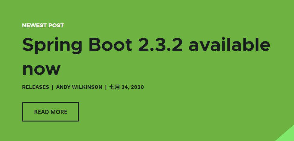 搞事情？Spring Boot今天一口气发布三个版本