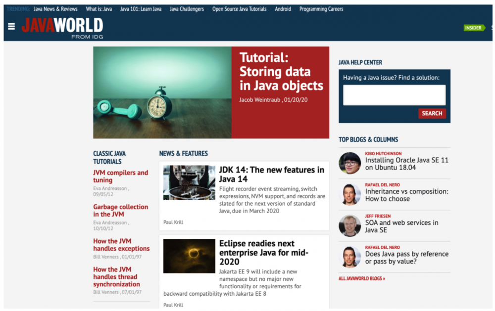 推荐几个硬核 Java 学习网站