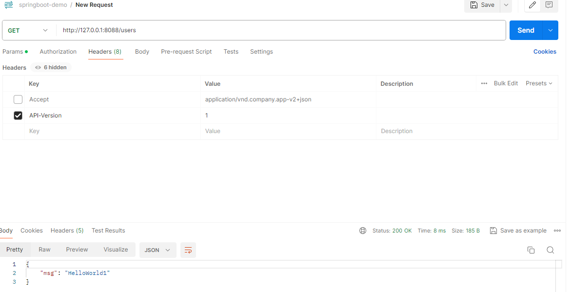 Spring Boot API 多版本快速入门Demo