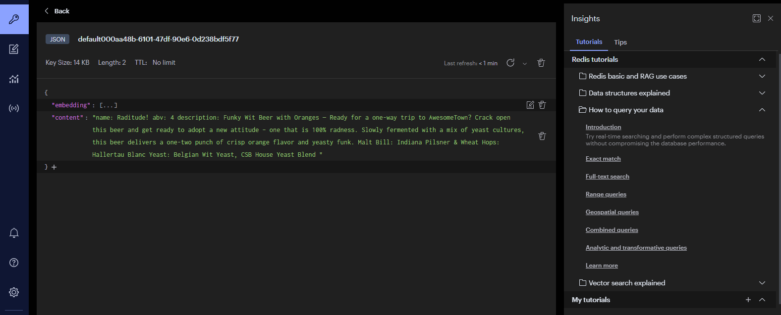 Spring Boot集成Redis向量数据库实现相似性搜索
