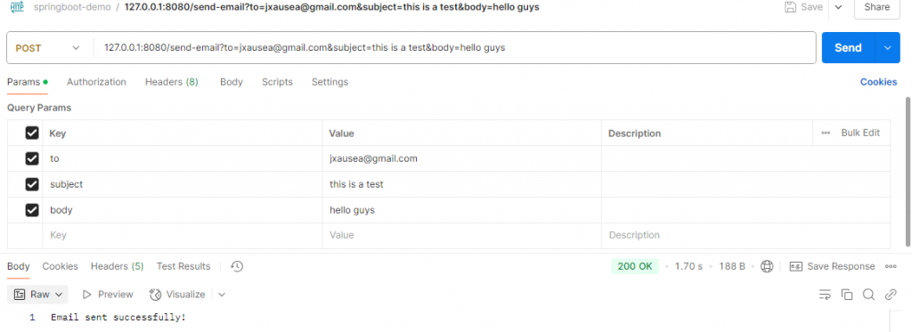 Spring Boot对接twilio发送邮件信息